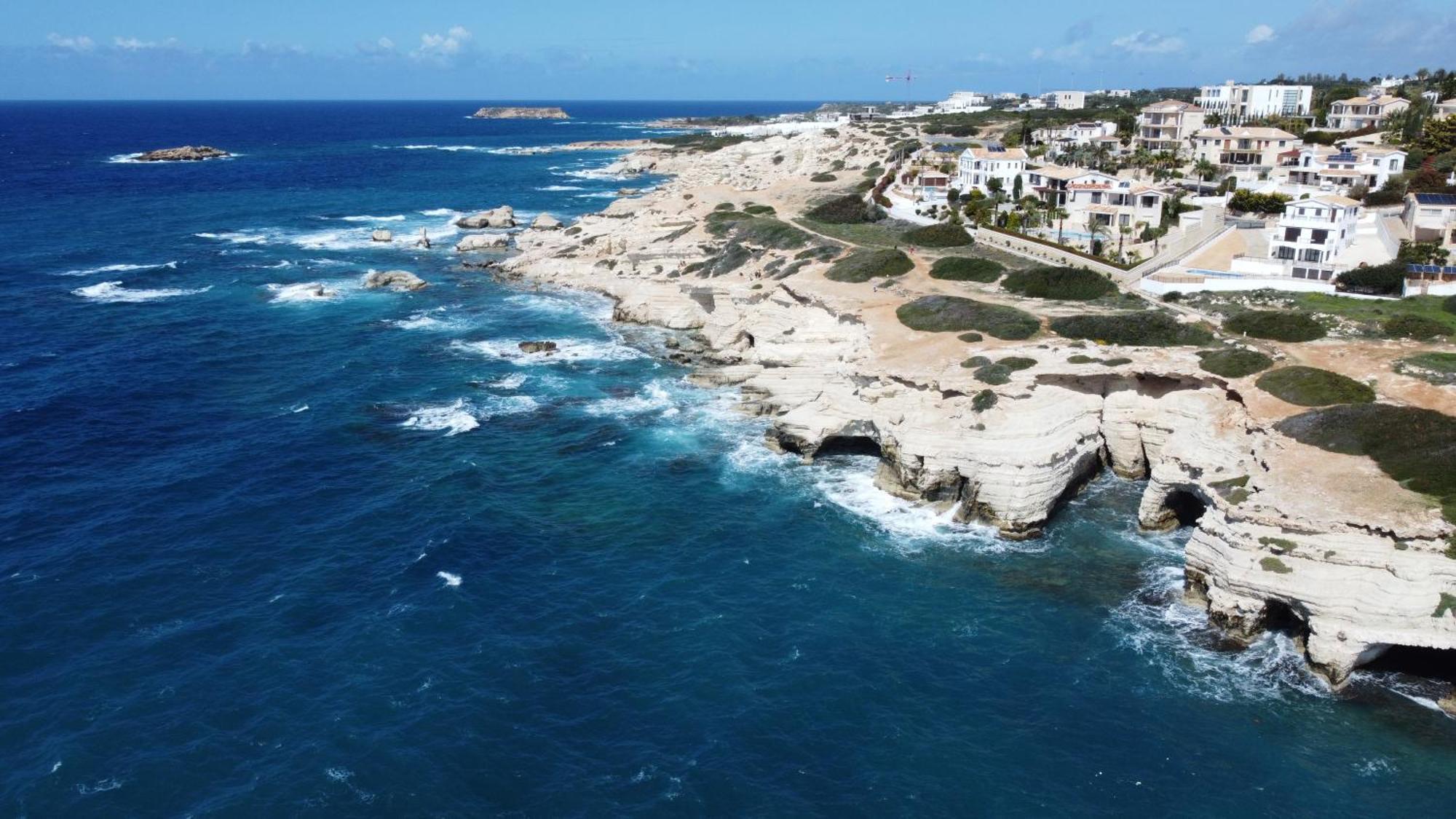 شقة Eden Blue-Horizon 1B, Paphos, Sea View, Pool Konia المظهر الخارجي الصورة