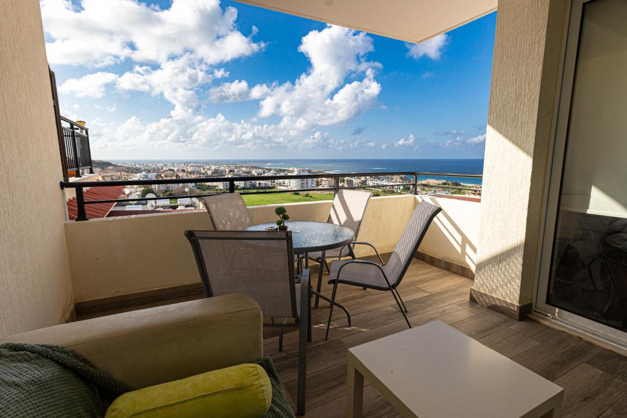 شقة Eden Blue-Horizon 1B, Paphos, Sea View, Pool Konia المظهر الخارجي الصورة