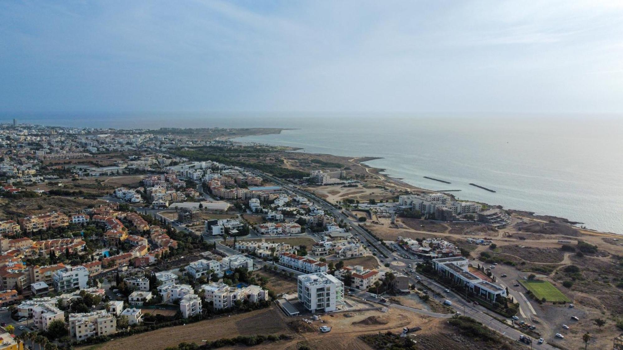 شقة Eden Blue-Horizon 1B, Paphos, Sea View, Pool Konia المظهر الخارجي الصورة